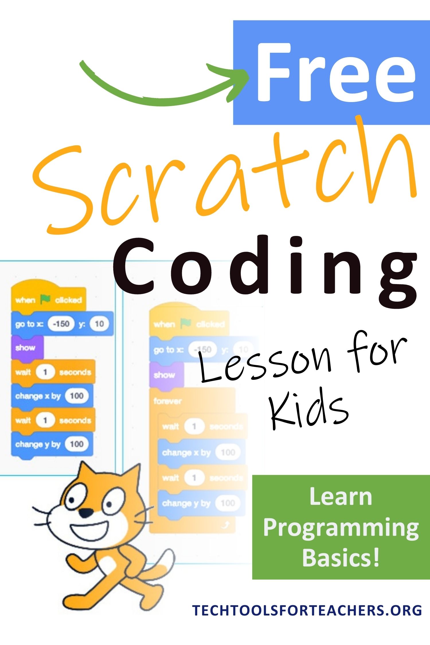 Free Computer Programming Lesson: Scratch Coding for Kids (3rd-6th)
